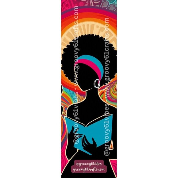 Groovy Reader Bookmark – Vintage Silhouettes for Women Who Love to Read (5-8) - Picture 5 of 5